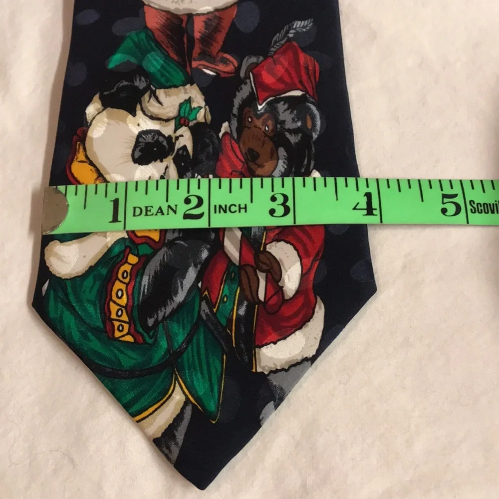 Santa Bears Men’s Christmas Silk Tie by Addiction